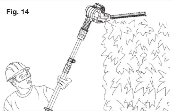Sun Joe 24VPHT17LTE - Utilisation du taille-haie à manch t'élescopique - 1