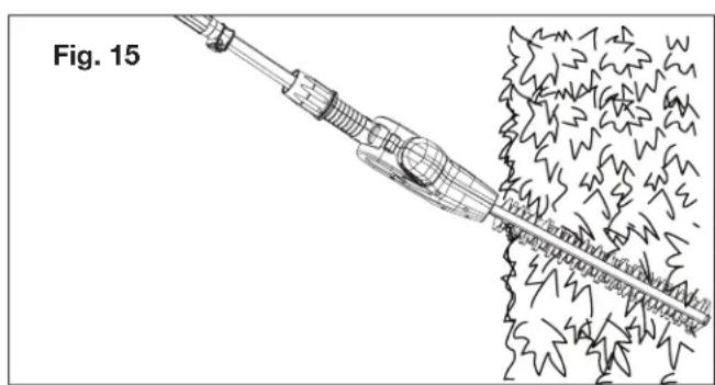 Sun Joe 24VPHT17LTE - Using the Pole Hedge Trimmer - 2