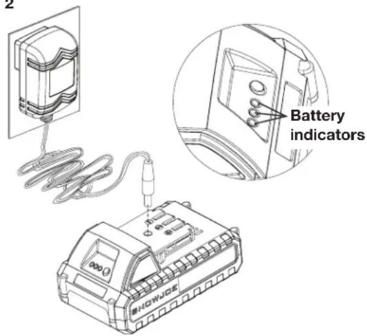 Sun Joe 24VPHT17LTE - Charging the Battery - 2