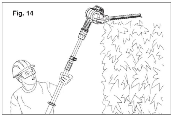 Sun Joe 24VPHT17LTE - Using the Pole Hedge Trimmer - 1