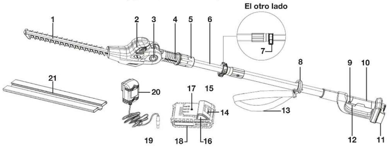 Sun Joe 24VPHT17LTE - Conozca su bordeadora de arbustos inalámbrica de alta telescónica - 1