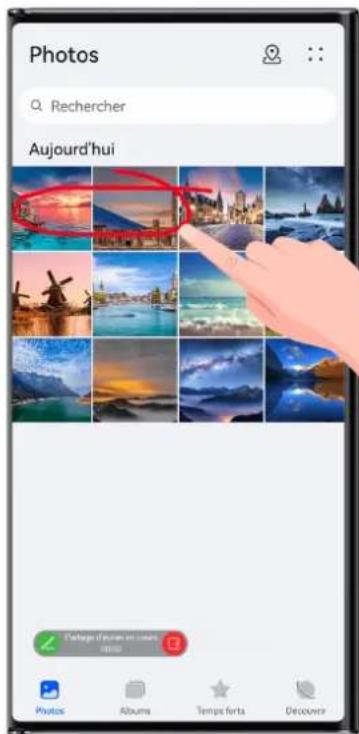 HUAWEI Mate Xs 2 - Partager l'écran de votre appareil pendant un appel MeeTime - 1