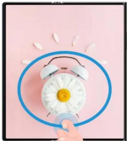 HUAWEI Mate Xs 2 - Prendre une capture partielle d'écran avec les gestes d'articulation du doigt - 1