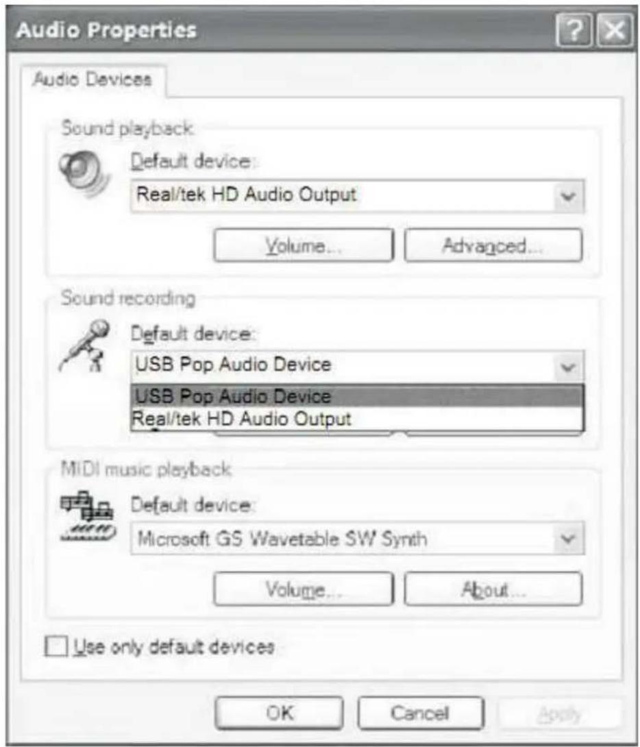 LENCO TT34 - Audio Properties Interface - 1