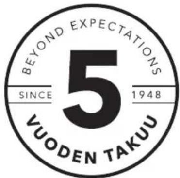 BEYOND EXPECTATIONS 5 SINCE 1948 VUODEN TAKUU