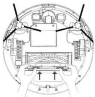 TAURUS Homeland Laser - CLEANING ROBOT'S MAIN ROTATIVE BRUSH AND SIDE BRUSHES: - 1