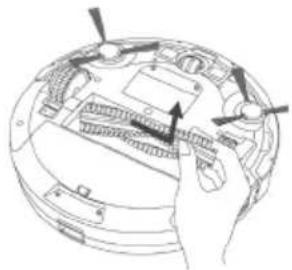 TAURUS Homeland Laser - PULIZIA DELLA SPAZZOLA ROTANTE CENTRALE E DELLE SPAZZOLE LATERALI: - 2