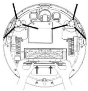 TAURUS Homeland Laser - LIMPEZA DA ESCOVA ROTATIVA CENTRAL E DAS ESCOVAS LATERAIS: - 1