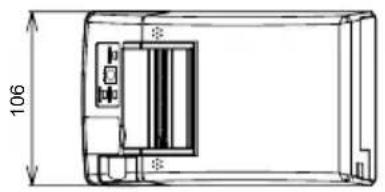 CITIZEN CTS281L - Vistas Externas y Dimensiones - 1