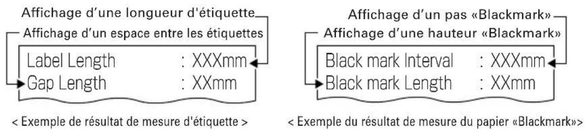 CITIZEN CTS281L - Effectuez l'opération de mesure du papier - 1