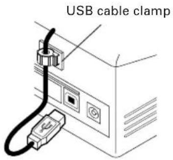 USB cable clamp