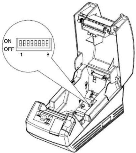 CITIZEN CTS281L - Réglage du contact DIP (Seul le type d'interface sérielle) - 1
