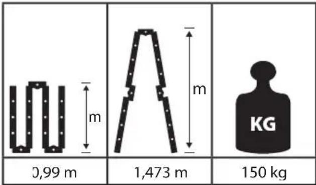 0,99 m 1,473 m 150 kg KG