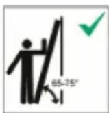 Norstep 57631 - Positioning and erecting the laddei - 1