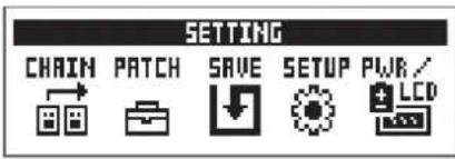 ZOOM G1X Four - Pressez SETTING - 1