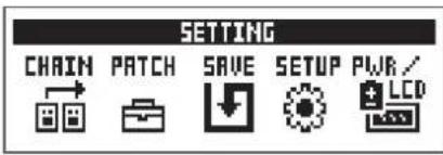 ZOOM G1X Four - Pressez SETTING - 1