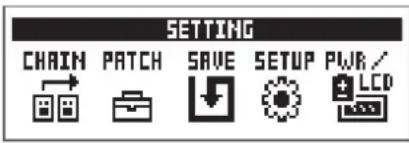ZOOM G1X Four - Pressez SETTING - 1