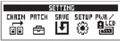 ZOOM G1X Four - Pressez SETTING - 1