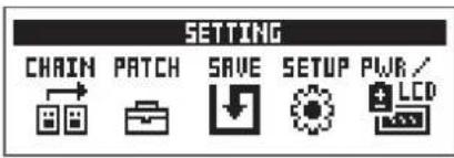 ZOOM G1X Four - Pressez SETTING - 1