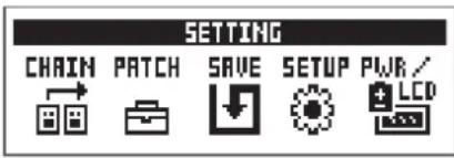 ZOOM G1X Four - Pressez SETTING - 1
