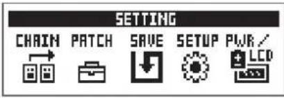 ZOOM G1X Four - Pressez SETTING - 1