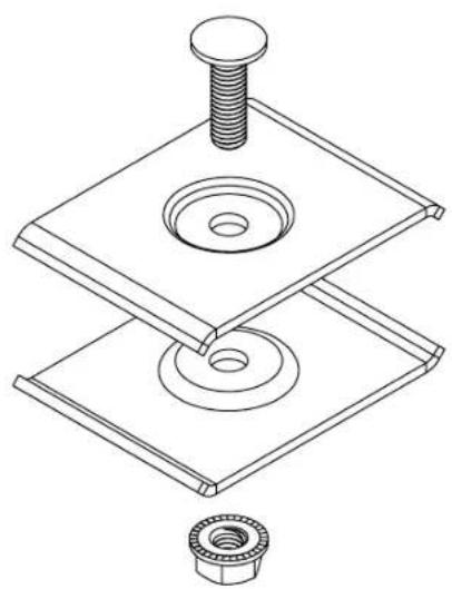 Tripp Lite SRWBAXISCPLR - Coupleur d'axe pour tablettes à câbles pour panier métallique - 1