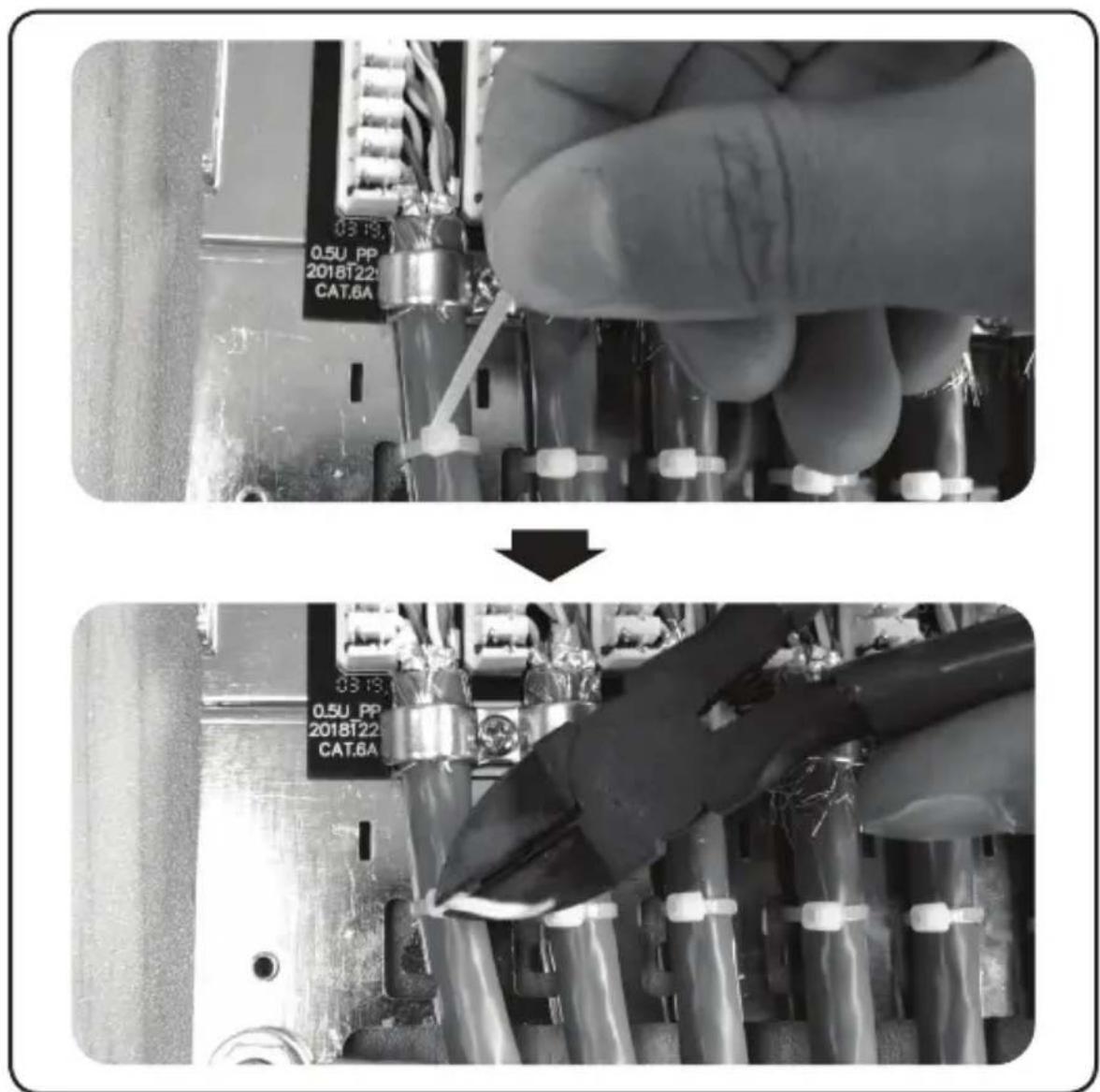 Tripp Lite N252A024HUSHK - Use nylon cable ties to secure the bulk cables to the cable manager. - 1