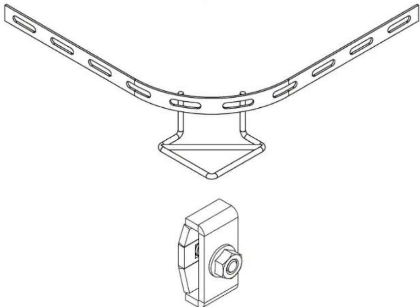 Tripp Lite SmartRack SRWBARCBFFL - Trousse Link Span pour tablette à cables pour panier métallique - 1