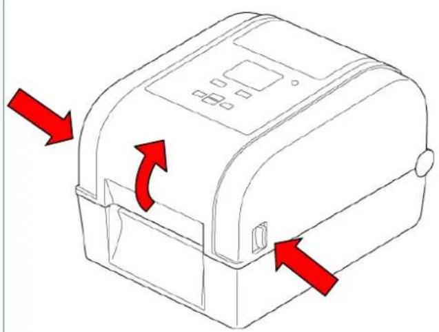 BROTHER TD4650TNWBR - Charger un rouleau d'étiquettes - 1