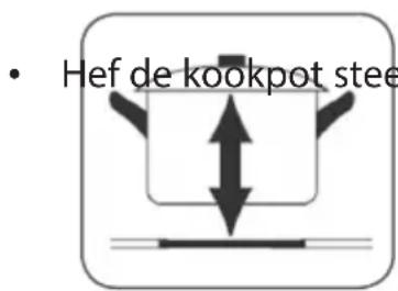 • Hef de kookpot steel