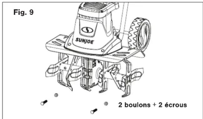 Sun Joe TJ604E - Changement des dents - 1