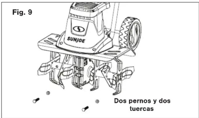 Sun Joe TJ604E - Cambio de cuchillas - 1