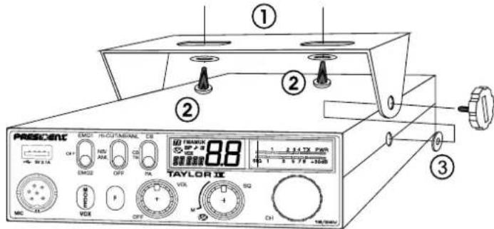 PRESIDENT Taylor IV - Choix de l'emplacement et montage du POSTE MOBILE - 1