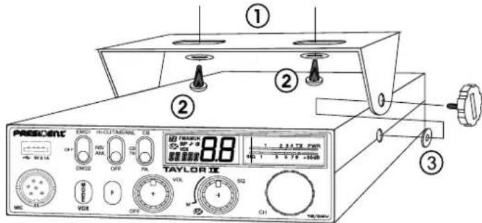 PRESIDENT Taylor IV - 1) ELEGIR EL EMPLAZAMIENTO Y MONTAJE DEL PUESTO MOVIL - 1