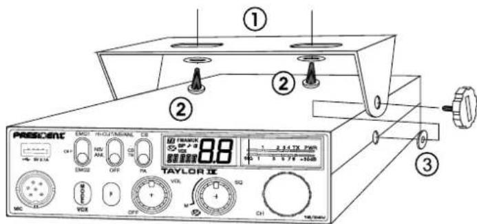 PRESIDENT Taylor IV - 1) WHERE AND HOW TO MOUNT YOUR MOBILE CB RADIO - 1