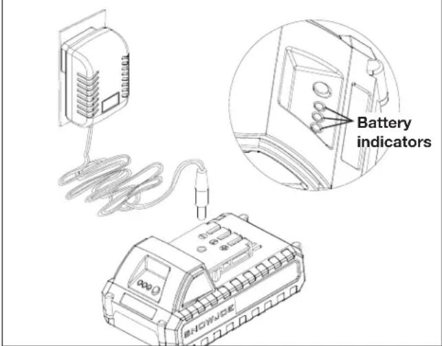 Sun Joe 24VHCSLTE - Charging the Battery - 2