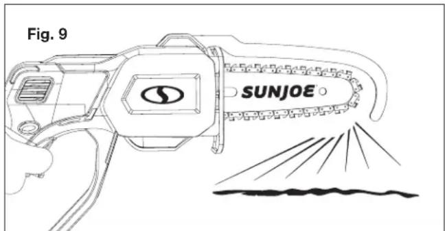 Sun Joe 24VHCSLTE - Verifications à effectuer pendant l'utilisation de l'outil - 1