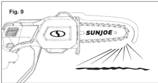 Sun Joe 24VHCSLTE - - Verificacion de la entrega de aceite - 1