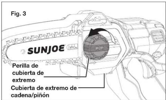 Sun Joe 24VHCSLTE - Ajuste de tension de cada - 1