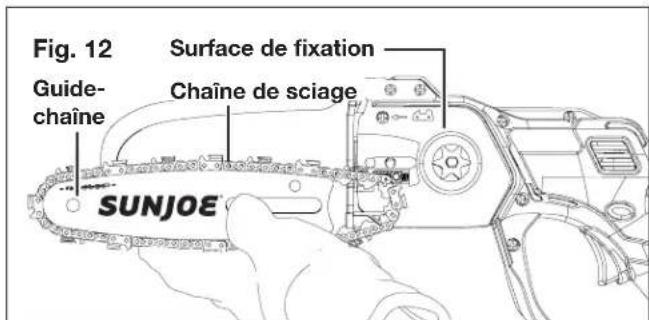 Sun Joe 24VHCSLTE - Remplacement du guide-chaine et de la chaine - 2