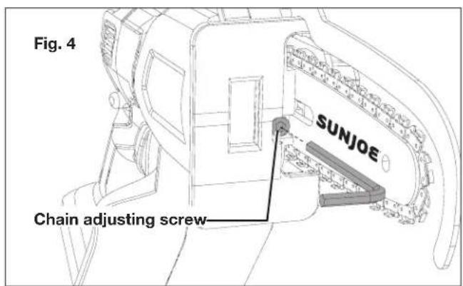 Sun Joe 24VHCSLTE - Adjusting the Chain Tension - 2