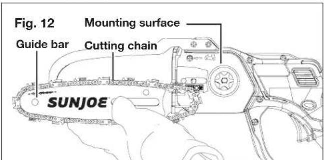 Sun Joe 24VHCSLTE - Replacing the Guide Bar and Chain - 2