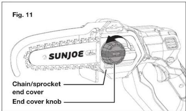 Sun Joe 24VHCSLTE - Replacing the Guide Bar and Chain - 1