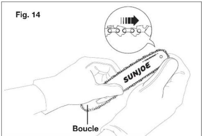Sun Joe 24VHCSLTE - Remplacement du guide-chaine et de la chaine - 4