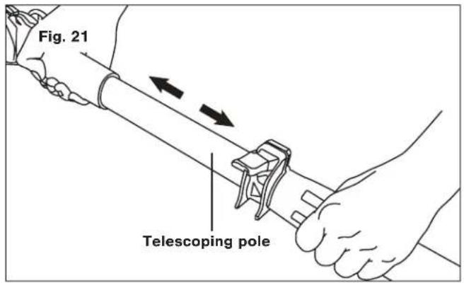 Sun Joe SWJ806E - Adjusting the Telescoping Pole (Optional) - 2