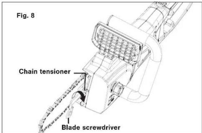 Sun Joe SWJ806E - Installing/Replacing the Guide Bar and Chain - 8