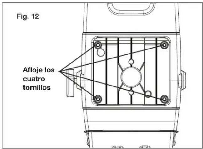 Fig. 12 Afloje los cuatro tornillos