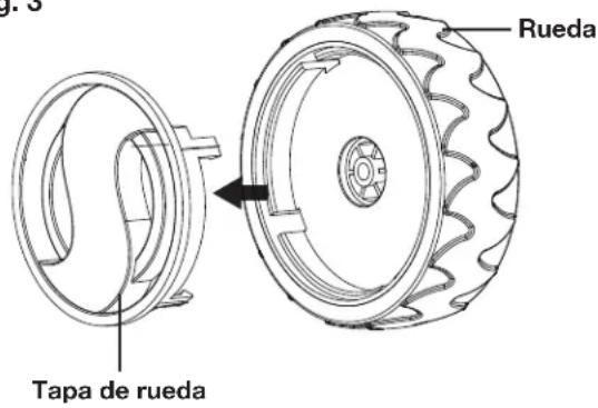 Sun Joe CJ602E - Colocacion de ruedas - 3