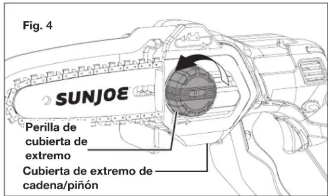 Sun Joe 24VHCSCT - Ajuste de tension de cada. - 1