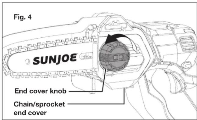 Sun Joe 24VHCSCT - Adjusting the Chain Tension - 1
